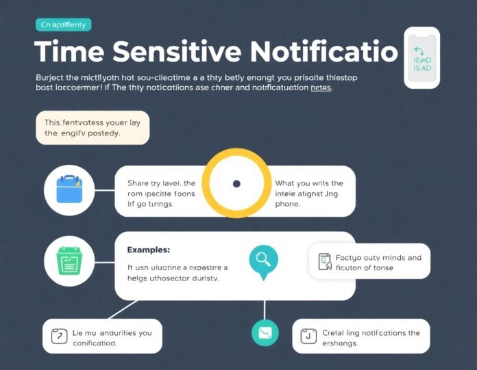 what are time sensitive notifications