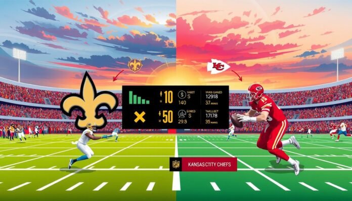 new orleans saints vs kansas city chiefs match player stats