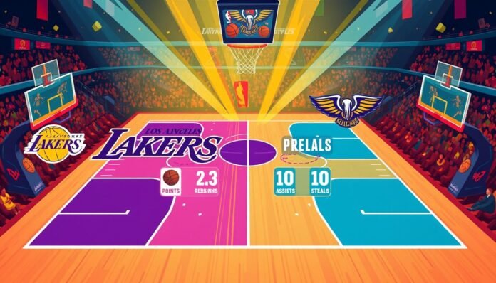 lakers vs new orleans pelicans match player stats