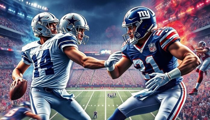 dallas cowboys vs new york giants match player stats