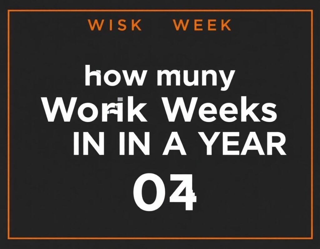 how many work weeks in a year