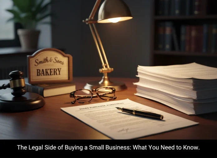 The Legal Side of Buying a Small Business: What You Need to Know The Legal Side of Buying a Small Business: What You Need to Know