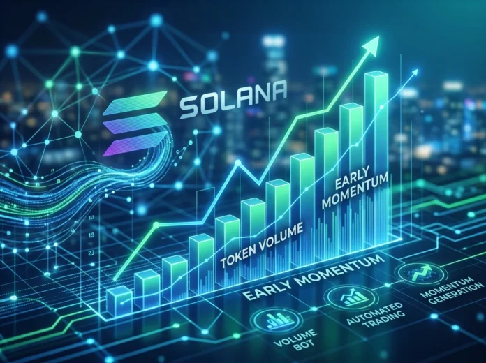 The Role of a Volume Bot Solana in Early Token Momentum